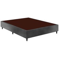 Cama Box Base Casal Ortobom Sommier Linho Gray 138x188x23