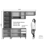 Kit Modulado Henn Venaly 5 Peças CZ480 Cinamomo/Off