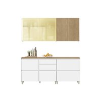 Cozinha Modulada Nesher Rainha Nesher 4 Peças CZ435 Branca/Nature
