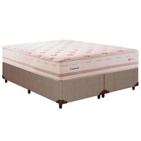 Cama Box CRC King +Colchão Molas Bonnel England Herval 193x203