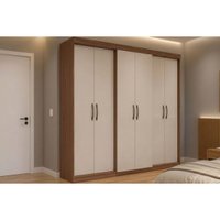 Guarda Roupa Casal 6 Portas PH1675 Carvalho/Off Herval