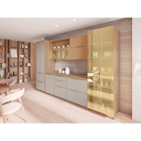 Cozinha Modulada Nesher Marquesa Nesher 6 Peças CZ438 Branca/Nature