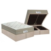 Cama Box Baú CRC King +Colchão Molas Bonnel Born Probel 193x203