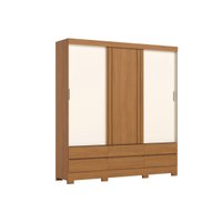 Guarda Roupa 3 Portas 6Gavetas B386 Cin/Off/Avela - Henn