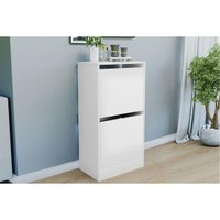 Armário Sapateira Solteiro MB 1101 c/ 2 Portas Branco - Movelbento