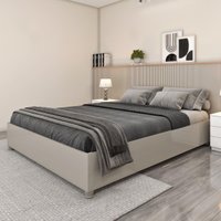 Cama Queen para Colchão 158x198cm Multimóveis CR35457 Off White