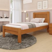 Cama de Solteiro para Colchão 88x188cm Multimóveis CR35461 Cinamomo