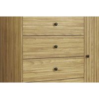 Cômoda Casal MB 1059 c/ 1 Porta e 4 Gavetas 100cm Mel - Movelbento