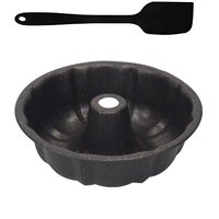 Forma para Flan Pudim bolo cone no meio com espatua