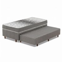 Cama Bibox Conjugada Solteiro Ortopédica Com Cama Auxiliar Sleep Prime 88x188x49cm