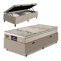 Cama Box Baú Solteiro Colchão Espuma D33 Fort 88x188x62cm