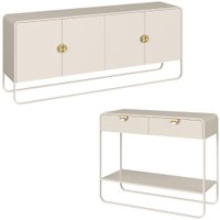 Balcao Buffet E Aparador 180 cm Organica Off White Artesano