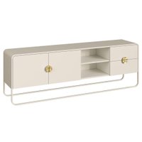Rack Bancada Organica TV 65 Pol 180 cm 28076 Off White Artesano