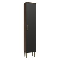Paneleiro 40 cm 1 Porta Rustic/Preto Lille Madesa