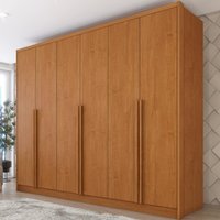 Guarda-roupa Casal com 6 Portas e 6 Gavetas 274cm Multimóveis CR35499 Cinamomo