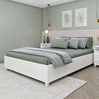 Cama de Casal para Colchão 138x188cm Multimóveis CR35458 Neve