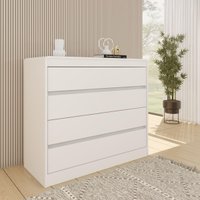 Cômoda com 4 Gavetas 91cm Multimóveis CR35475 Neve