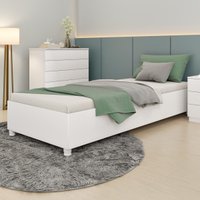 Cama de Solteiro para Colchão 88x188cm Multimóveis CR35459 Neve