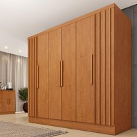 Guarda-roupa Casal com 6 Portas e 4 Gavetas 180cm Multimóveis CR35491 Cinamomo