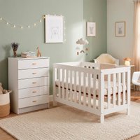 Conjunto Berço e Cômoda Ditália BBI-56 BB-120 Branco