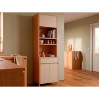 Paneleiro Cozinha Nesher Condessa 3Ptas 1Gav 70cm Greige