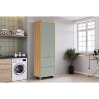 Armário Lavanderia Multiuso Marquesa MDF 70cm Verde Nesher