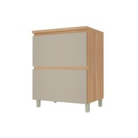 Balcão Cozinha Nesher Rainha 1Pta 1Gav 70cm Nature/Greige