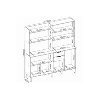 Cozinha Compacta Demóbile Pitaya 7 Ptas 2Gavs 178cm Off