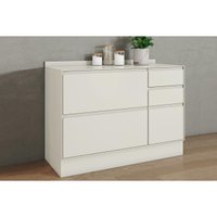Balcão Cozinha Henn Fineze 1Pta 4Gavs c/Tampo 120cm Areia