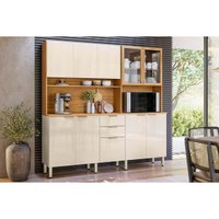 Cozinha Compacta Demóbile Amora 10 Ptas 2Gavs 198cm Off