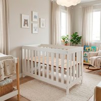 Berço Infantil Ditália c/Regulagem altura BBI-56 Branco