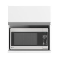 Armario Aereo Nicho Microondas 65 cm 1 Porta Evidence Branco POLIMAN