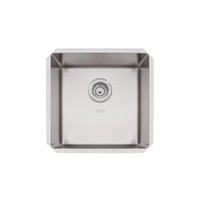 Cuba de Embutir Quadrum 40 U Undermount Tramontina 40 x 40 x 20 cm em Aço Inox Scotch Brite OUTLET