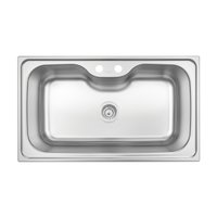 Cuba de Sobrepor Tramontina Morgana Maxi 86x50 cm em Aço Inox Acetinado Outlet