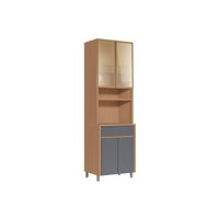Paneleiro Cozinha Nesher Condessa 4Ptas 1Gav 70cm Titânio