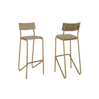 Banqueta Sala Jantar Atlas 1747 2 Un Dourado/Bamboo Carraro