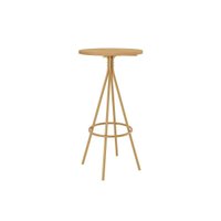 Mesa Jantar 1575 Madeirado/Aço 60cm Dourado/Noce Carraro