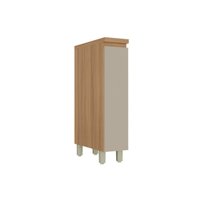Balcão Cozinha Nesher Rainha Porta Tempero 20cm Greige