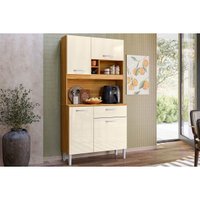 Cozinha Compacta Demóbile Malta 4 Portas 1Gav 91cm Off White