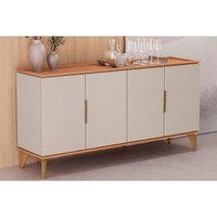 Buffet de Sala Jantar Evora 4Ptas c/Pés Canela/Off Linea