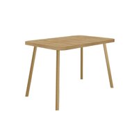 Mesa Jantar Stellar 1598 Madeirado/Aço 120cm Dourado Carraro