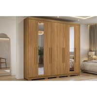 Guarda Roupa Casal 8Pta c/Esp Pé Master New Cinamo S. Andirá