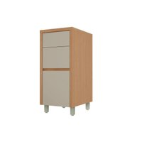 Balcão Cozinha Nesher Condessa 3 Gavs 40cm Carvalho/Greige