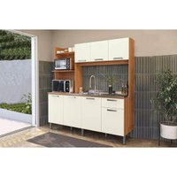 Cozinha Compacta Kappesberg CC002 7 Portas 1 Gav Canela/Off