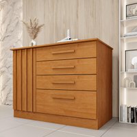 Cômoda com 4 Gavetas 104cm Multimóveis CR35477 Cinamomo