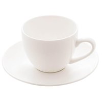 Jogo 48 Xícaras Café com Pires 100ml Porcelana Branco Clean Chá Padaria Servir Recepção