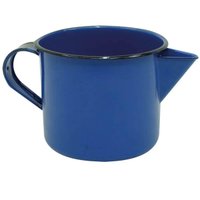 Caneca Leiteira Esmaltada Metalllouça N12 com Bico e Alça 1L Azul Canecão