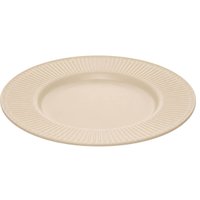 Conjunto 12 Pratos Sobremesa 20cm Bege Melamina Aveline Mesa Posta Padaria Doce