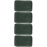 4 Prato Sushi Travessas Cerâmica Juta 27x16cm Verde Marinho Sashimi Porto Brasil
