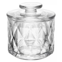 18 Peças Manteigueiras Francesas Diamond Lyor Vidro 8x9cm Mesa Posta